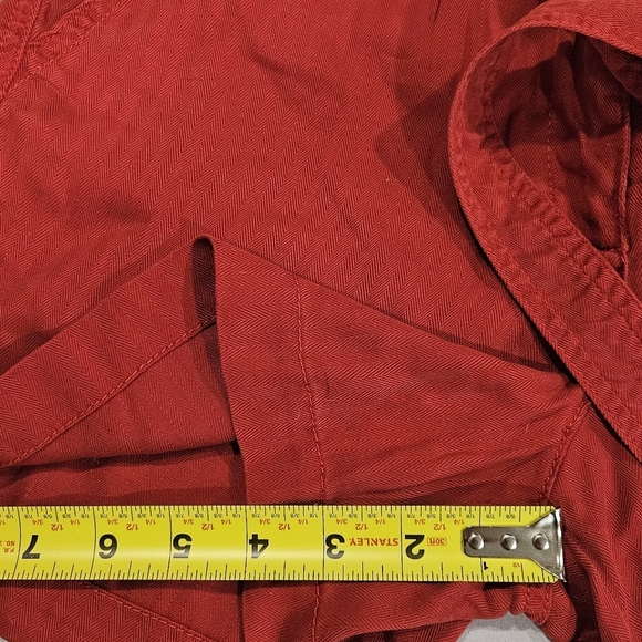 Nanette Lepore NWT SZ 8 Colorful Red 4" Paperbag Shorts W/Pockets And Tie Belt - Picture 7 of 10